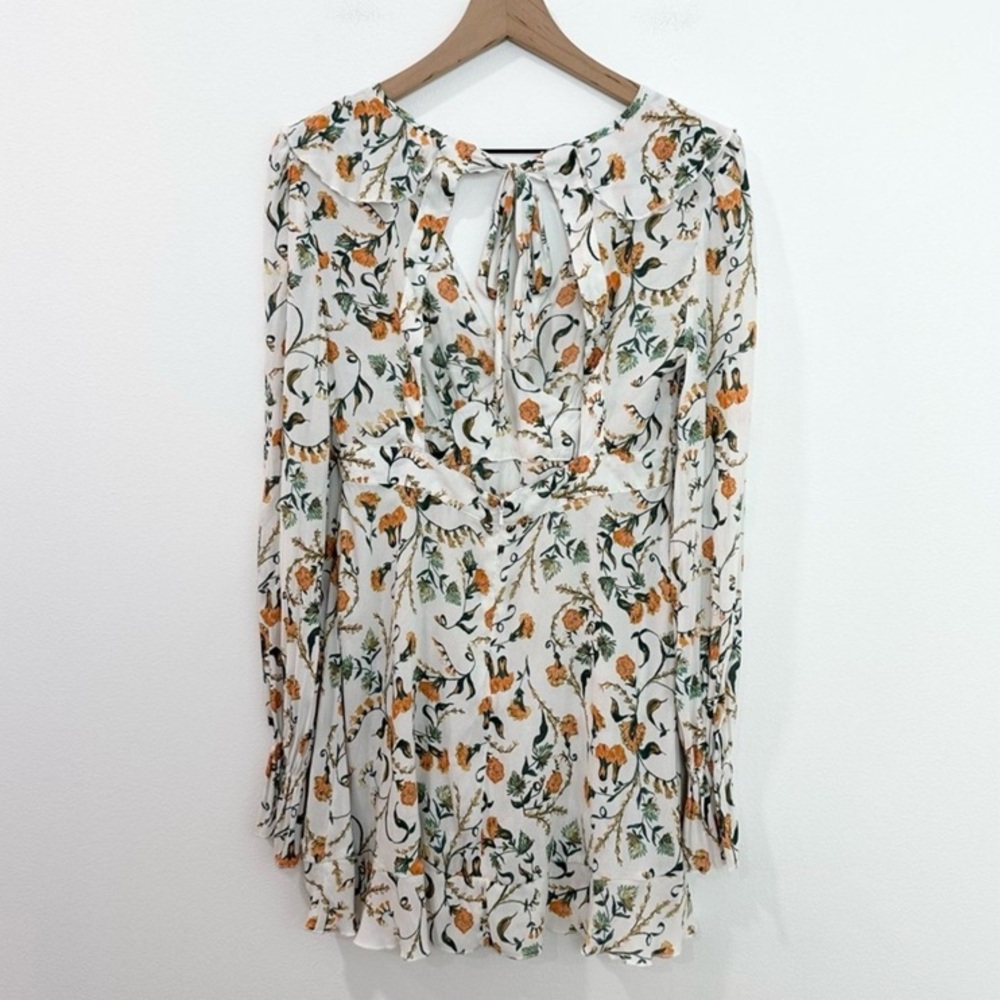 Free People Floral Ruffle Mini Dress - Picture 5 of 10